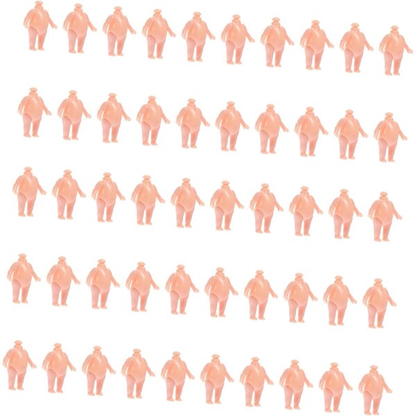 Corpo di Bambola in Plastica 50pz per DIY, 5cm, Materiale Resistente e Sicuro
