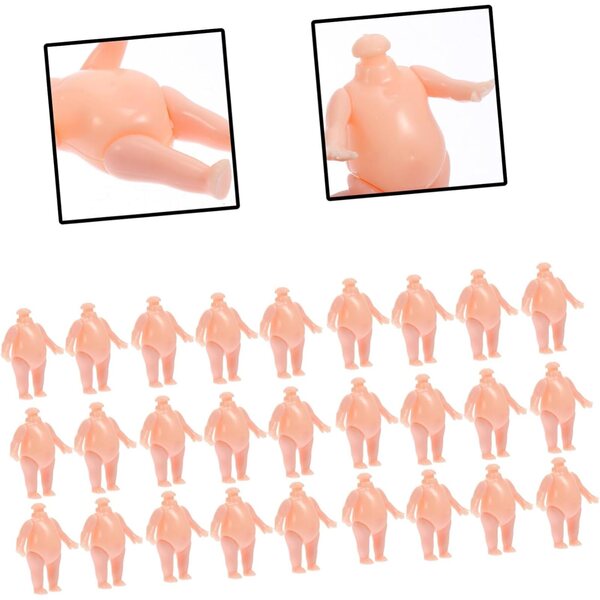 Corpo di Bambola in Plastica 50pz per DIY, 5cm, Materiale Resistente e Sicuro