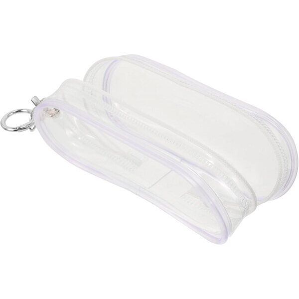 VICASKY Mini Pochette Trasparente per bambole - Custodia Leggera in PVC 15,5x5x4,5 cm