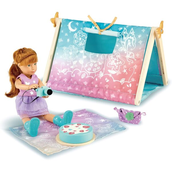 Käthe Kruse Kruselings Chloes Picknick-Set mit 23 cm großer Puppe und Zubehör