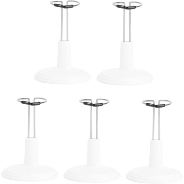 Halterung für 15-cm-Puppen FRCOLOR 5 Stück aus PVC und weißem Eisendraht