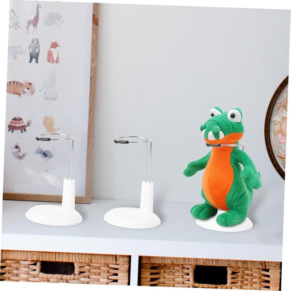 Halterung für 15-cm-Puppen FRCOLOR 5 Stück aus PVC und weißem Eisendraht