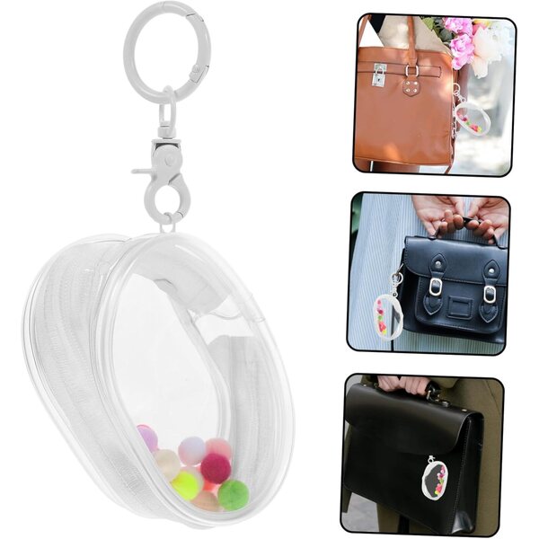 KOMBIUDA Transparente Tasche für Figuren mit Reißverschluss, tragbar und multifunktional