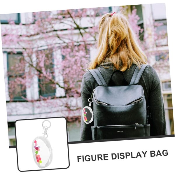 KOMBIUDA Transparente Tasche für Figuren mit Reißverschluss, tragbar und multifunktional