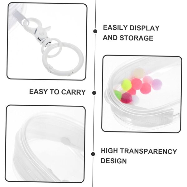 KOMBIUDA Transparente Tasche für Figuren mit Reißverschluss, tragbar und multifunktional