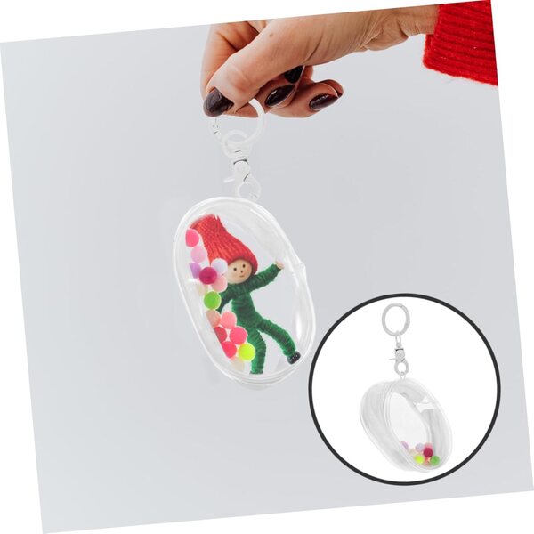 KOMBIUDA Transparente Tasche für Figuren mit Reißverschluss, tragbar und multifunktional