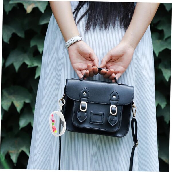 Transparente Tasche für Puppen und Figuren, tragbarer Organizer mit Reißverschluss, 16,5 x 6,5 x 4,2 cm