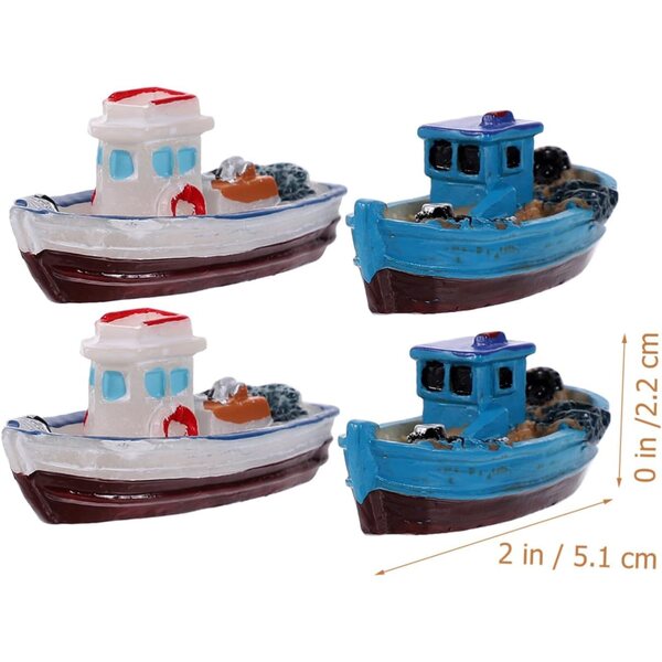 ERINGOGO 6 pezzi Decorazioni in Resina Miniature Tema Spiaggia per Progetti Creativi