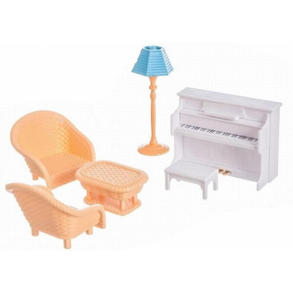 Mobiles Spielzeugset „Happy Family“ für Wohn- und Esszimmer, 26 x 19 cm