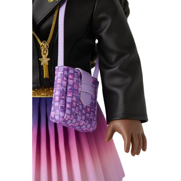 Accessoires von Makena American Girl: Motorradjacke, Tasche und Modenotizbuch