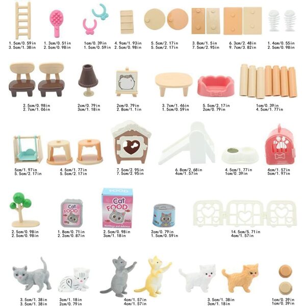 Realistisches Veterinär-Spielset für Kinder – 2 sichere und interaktive PVC-Tierläden