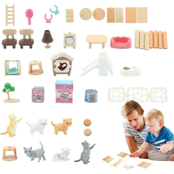 Realistisches Veterinär-Spielset für Kinder – 2 sichere und interaktive PVC-Tierläden