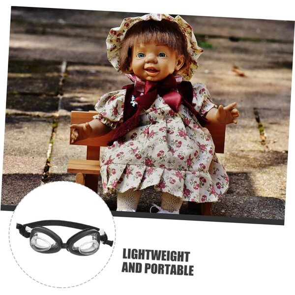 KOMBIUDA Mini-Schwimmbrille für Puppen – 2 Stück realistisches Kunststoffzubehör