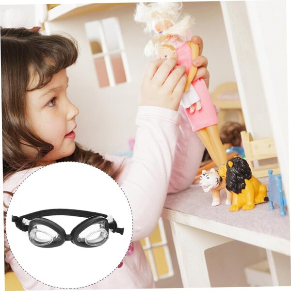 KOMBIUDA Mini-Schwimmbrille für Puppen – 2 Stück realistisches Kunststoffzubehör