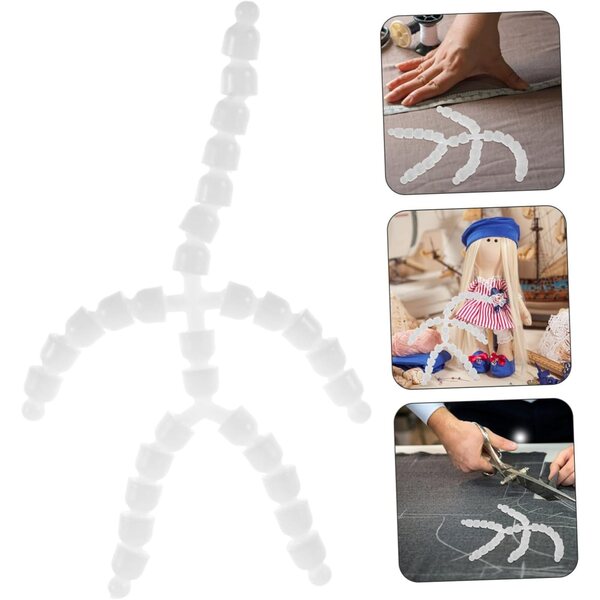Gelenkige Puppenskelette aus Kunststoff, 15 cm, für Puppen und kreatives Basteln für Kinder