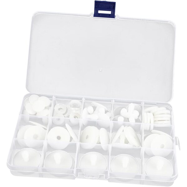 Kit 35 Giunti in Plastica per Bambole Articolate - Movimento Naturale e Resistente