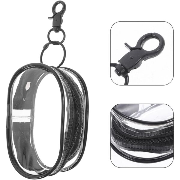 Set 3 Sacchetti Trasparenti in PVC con Gancio per Esposizione e Trasporto Bambole