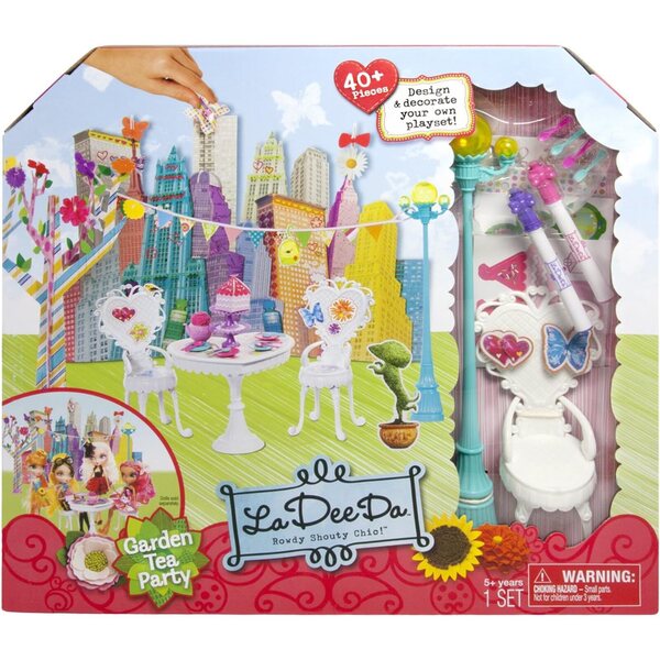 Spinmaster La Dee Da Garden Tea Party Spielset mit über 50 kreativen Teilen