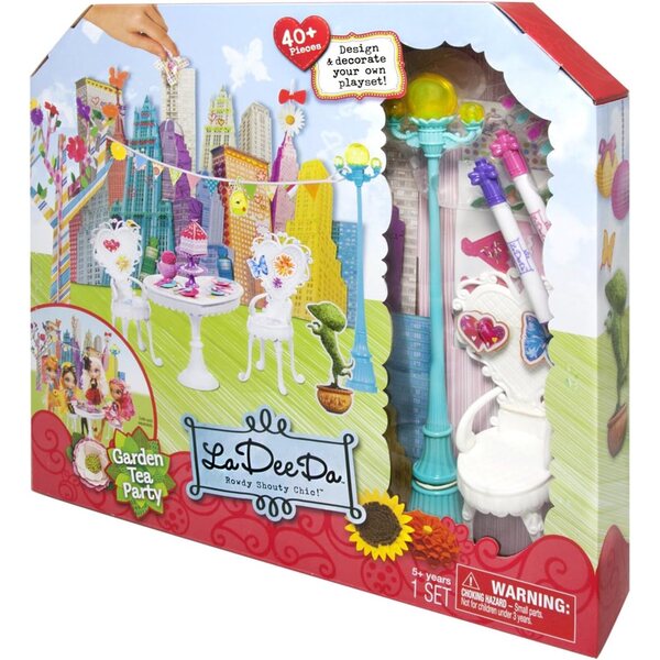 Spinmaster La Dee Da Garden Tea Party Playset con oltre 50 pezzi creativi