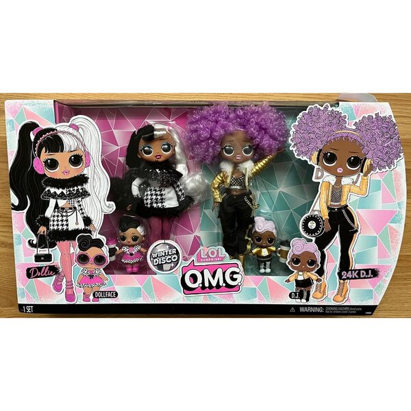 L.O.L. Überraschung! OMG. Winter-Disco-Set: Dollie und 24K D.J. mit über 35 Überraschungen