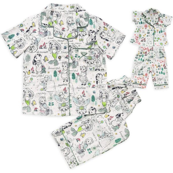 Pigiama Disney Animators' Collection bambina con bambola, taglia 3 anni
