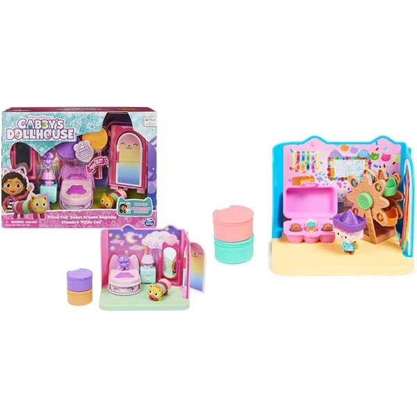 Gabby's Dollhouse Playset Deluxe Polochat & Atelier Baby Box mit 1 Figur und Zubehör
