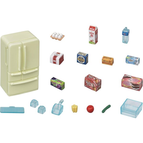 Sylvanian Families Kühlschrank-Set mit Zubehör, fantasievolle Spiele für Kinder