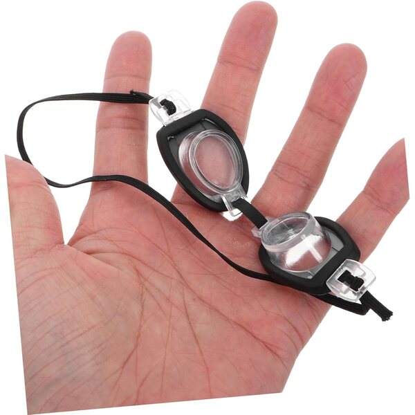 FRCOLOR Mini-Schwimmbrille für Puppen, 4 bunte Teile für Puppenhäuser