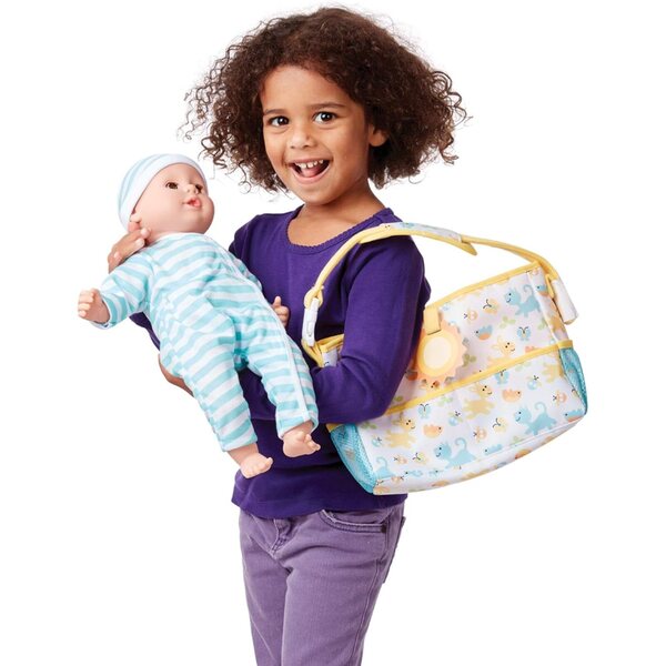 Melissa & Doug Mine to Love Reiseset für Puppen mit 17 Zubehörteilen