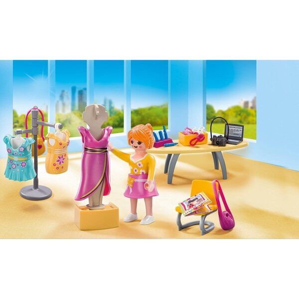 Playmobil 5652 Valisette Créatrice de Mode con Outfit e Accessori Fashion per Bambini