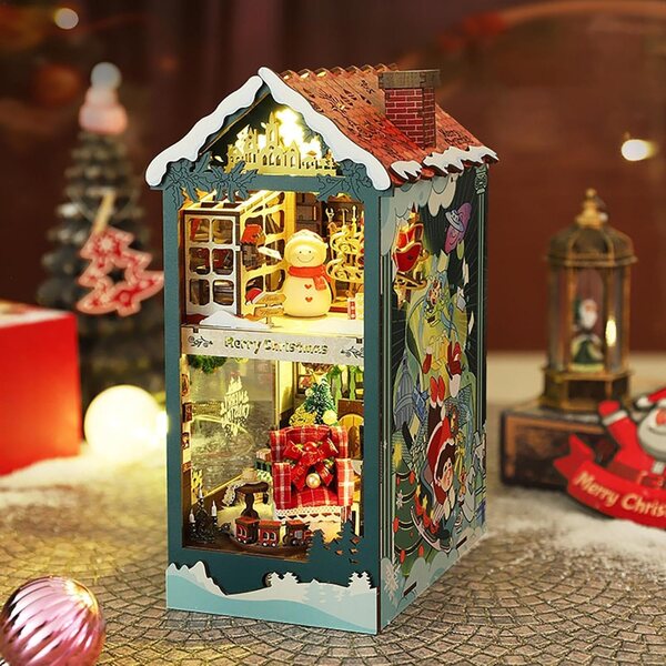 Weihnachts-Miniatur-Set für Book Nook | Kreatives Diorama für Jugendliche und Erwachsene