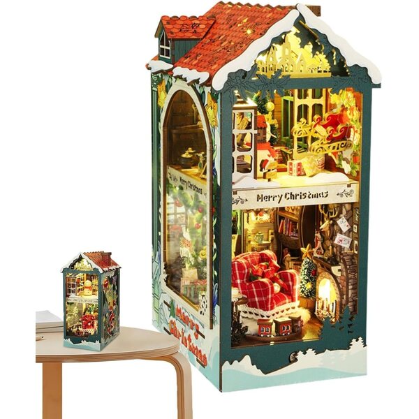 Weihnachts-Miniatur-Set für Book Nook | Kreatives Diorama für Jugendliche und Erwachsene