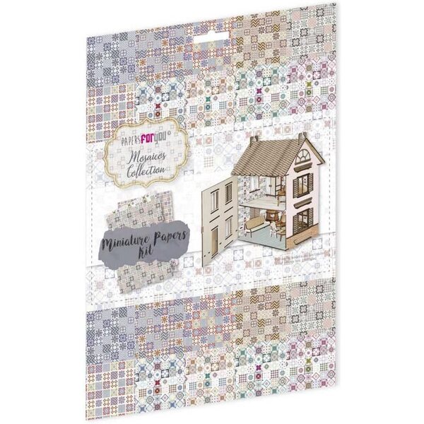 Papers For You Kit 10 Miniaturtapeten 120 g 30x21 cm – Mosaikmuster