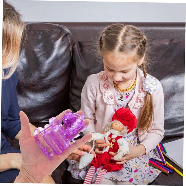 ERINGOGO Kit Mini Attrezzatura Da Sub Per Bambole 28 Cm, 4 Pezzi Plastica Viola