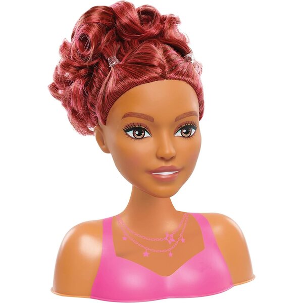 Barbie Testa da Parrucchiera con Accessori 17 pezzi per Bimbi da 3 Anni