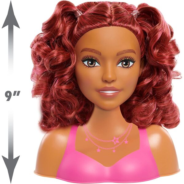 Barbie Testa da Parrucchiera con Accessori 17 pezzi per Bimbi da 3 Anni