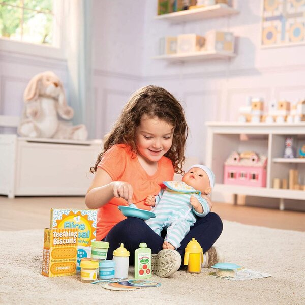 Melissa & Doug 24-teiliges Essensspielset mit Zubehör für Puppen unterschiedlichen Alters