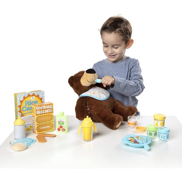 Melissa & Doug 24-teiliges Essensspielset mit Zubehör für Puppen unterschiedlichen Alters