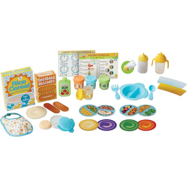 Melissa & Doug 24-teiliges Essensspielset mit Zubehör für Puppen unterschiedlichen Alters
