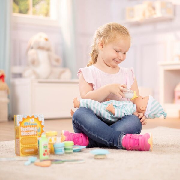 Melissa & Doug 24-teiliges Essensspielset mit Zubehör für Puppen unterschiedlichen Alters