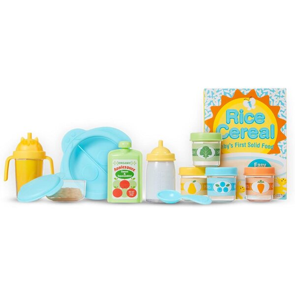 Melissa & Doug 24-teiliges Essensspielset mit Zubehör für Puppen unterschiedlichen Alters