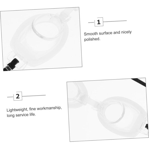 KOMBIUDA Set mit 4 Mini-Schwimmbrillen für Puppen, dekoratives und fotografisches Zubehör
