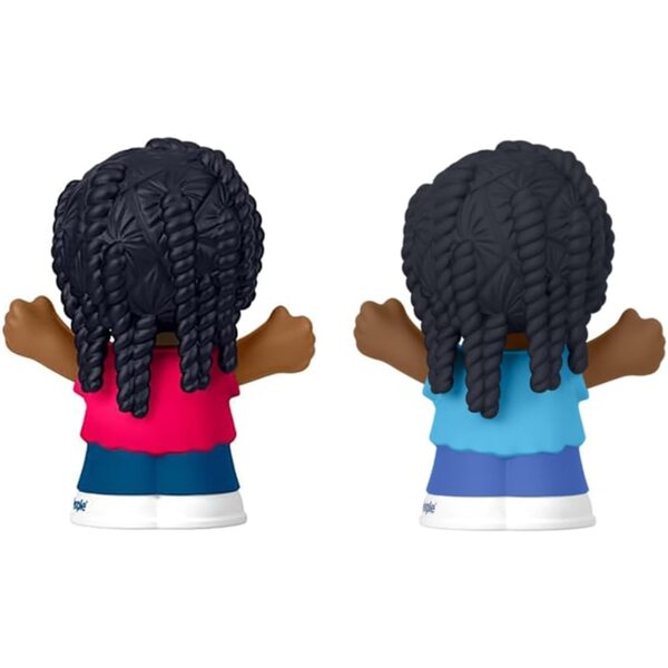 Fisher-Price Figurine di ricambio Afro-Americane con trecce per Little People HXH06 JCW82