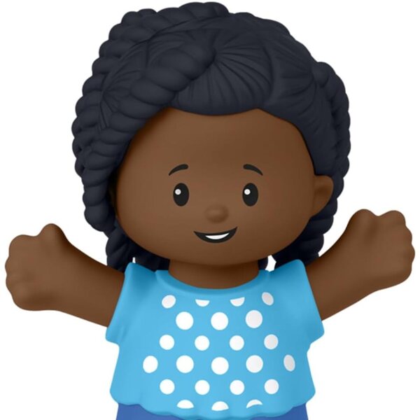 Fisher-Price Figurine di ricambio Afro-Americane con trecce per Little People HXH06 JCW82