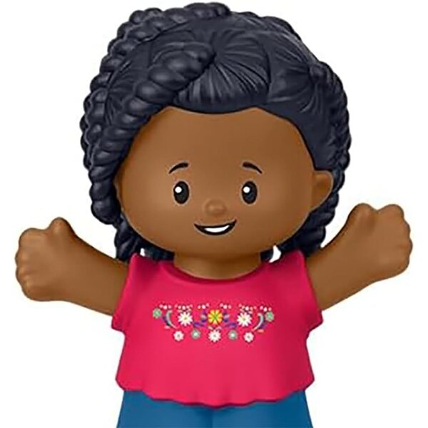 Fisher-Price Figurine di ricambio Afro-Americane con trecce per Little People HXH06 JCW82