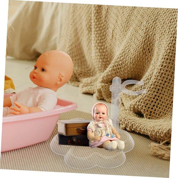 Transparenter Puppenständer 10 Stück KOMBIUDA - Kinderspielzimmer-Organizer