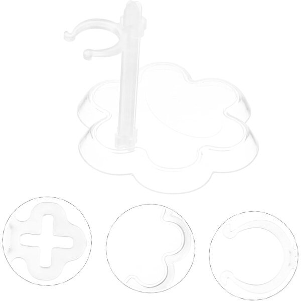 Transparenter Puppenständer 10 Stück KOMBIUDA - Kinderspielzimmer-Organizer