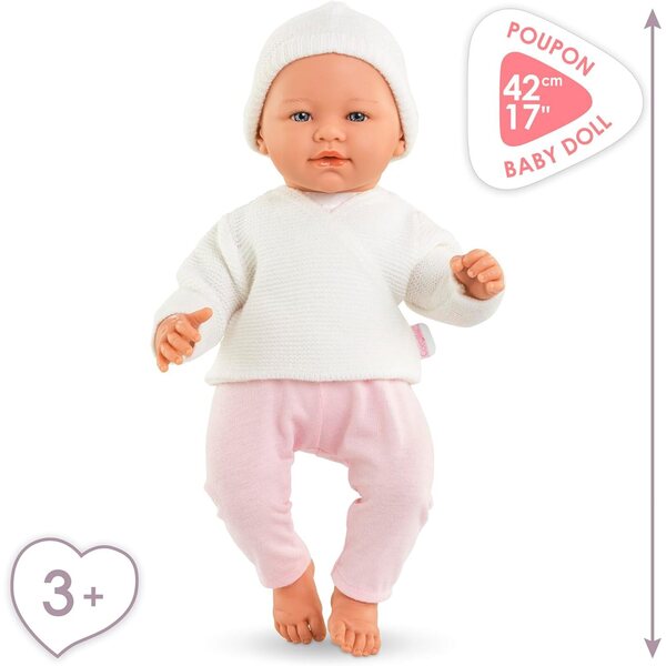 Corolle Mon Grand Pink Doll 42 cm – Realistische Neugeborenenpuppe ab 3 Jahren