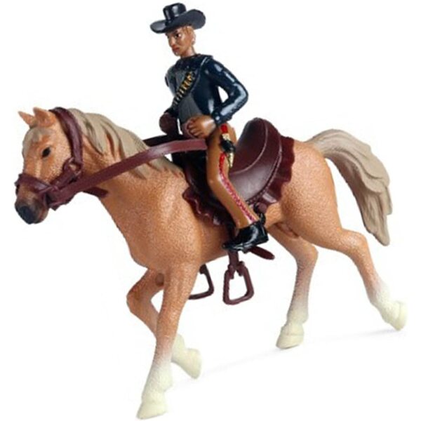 Cowboy-Ritter-Figur aus robustem Kunststoff mit beweglichen Gelenken und hoher Simulation