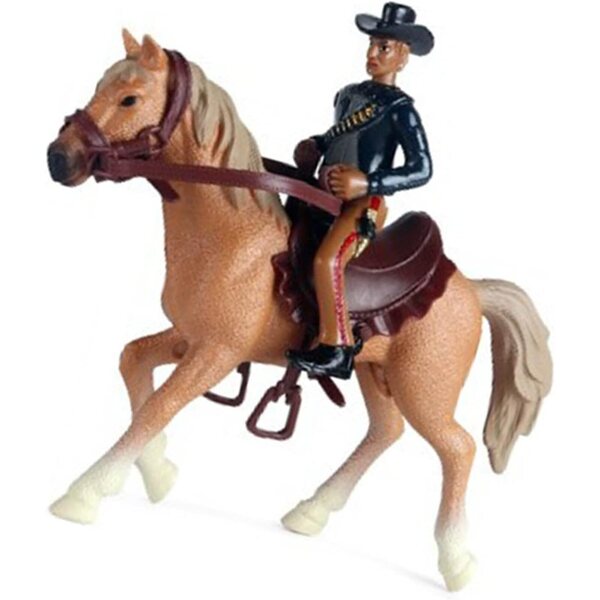 Cowboy-Ritter-Figur aus robustem Kunststoff mit beweglichen Gelenken und hoher Simulation